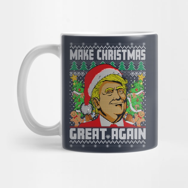 Funny Trump Make Christmas Great Again Ugly Sweaters Xmas by wizardwenderlust